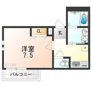 フジパレス西湊Ⅰ番館【3階】の間取り