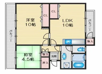 陽和台第3住宅12号棟【3階】の間取り