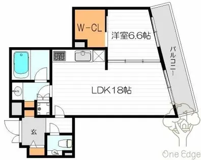 CHASKA CHAYAMACHI RESIDENCE【13階】の間取り