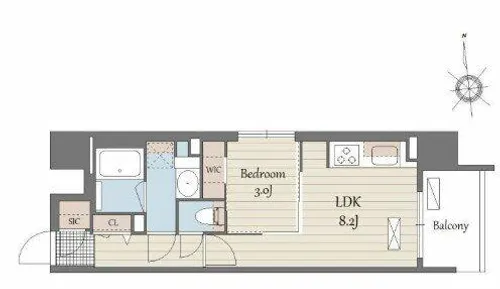 S-RESIDENCE天満橋ar【7階】の間取り