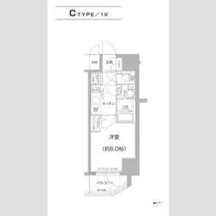 エスリード天王寺ブランシェ【12階】の間取り