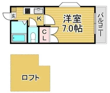 福岡県春日市下白水北3丁目【アパート】の間取り