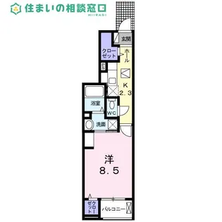 愛知県西尾市新渡場町山新田【アパート】の間取り