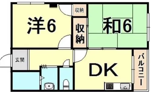 山中ハイツ【202号室】の間取り