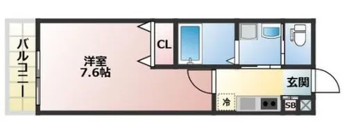 ALEGRIA姫路京口【107号室】の間取り