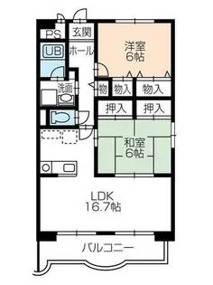 ピエールノーヴァ【2階】の間取り
