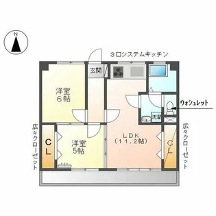 第二秋善ビル【202号室】の間取り
