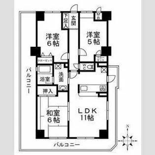 ベルデフラッツ守口SOUTH【7階】の間取り