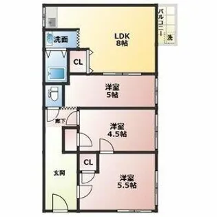 イスタ守口【2階】の間取り