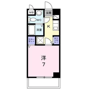 フローレンス西【4階】の間取り