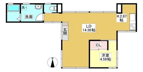 AWAZUKU TERRACE【1階】の間取り