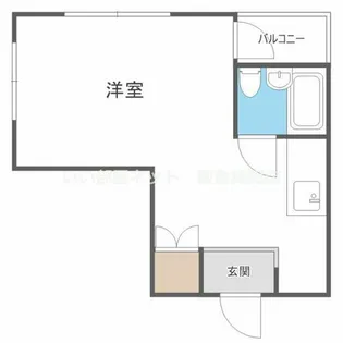 ハイツ北斗【2階】の間取り