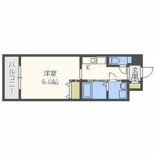 ラクラス高殿【7階】の間取り