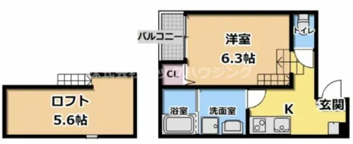 メゾン ベル フルール【1階】の間取り
