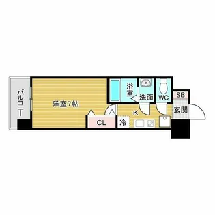 セレニテ新大阪プリエ【6階】の間取り