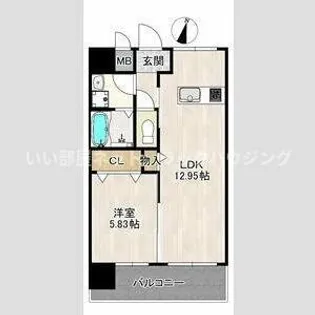 レクシア大日【5階】の間取り