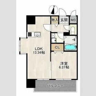 レクシア大日【10階】の間取り