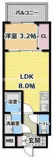 大阪府大阪市旭区中宮3丁目【マンション】の間取り
