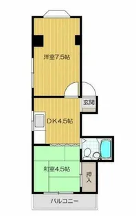 大野パレス【1階】の間取り