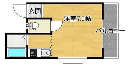 エム・エムハイツ【4階】の間取り
