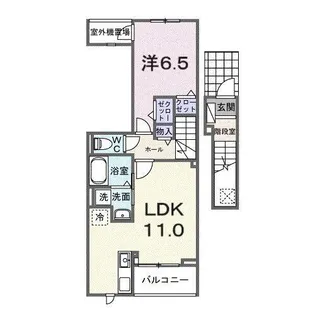 ルミエール 鈴蘭台【2階】の間取り