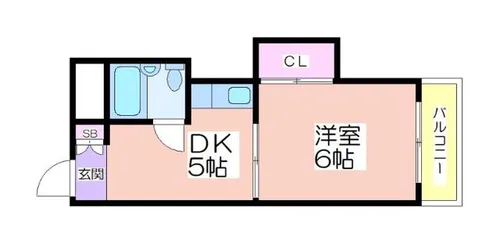 ギャレ住之江【306号室】の間取り