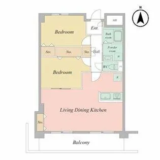 ISM大阪城公園(旧城東グリーンマンション)【11階】の間取り