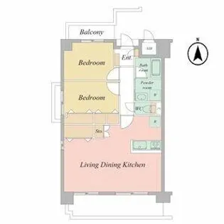 ISM大阪城公園(旧城東グリーンマンション)【11階】の間取り