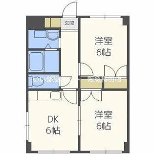 M'プラザ城東六番館【8階】の間取り