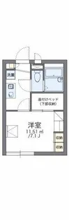 レオパレスさき【1階】の間取り