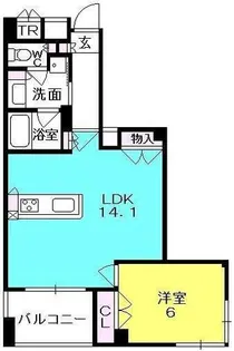 LUXE夙川(ラグゼ)【401号室】の間取り