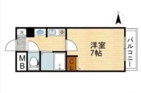 プリモスタジオ【805号室】の間取り