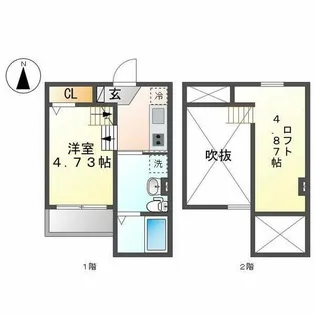 ドミトリー上高畑【2階】の間取り