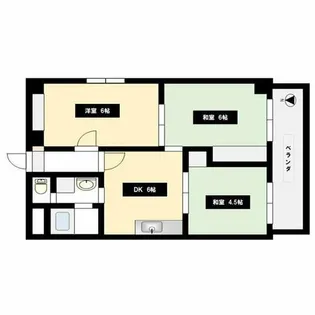 エリジェール新森【605号室】の間取り