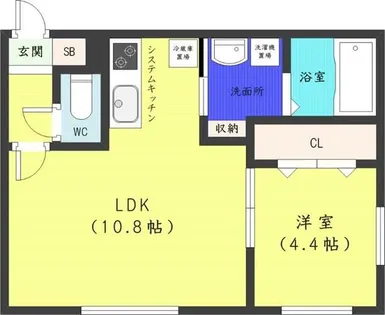 Ocean【4階】の間取り