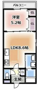 ラモーナ中野本町Ⅰ【3階】の間取り