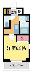 ジュネス・バンブー【5階】の間取り