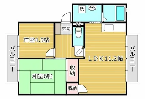 サンコーポ野田II【202号室】の間取り