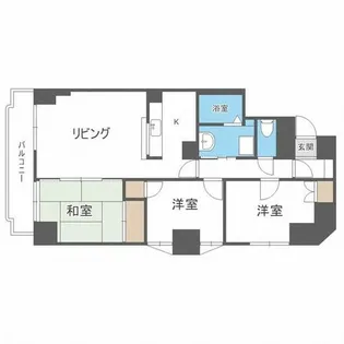 Vest Life TAKAKUWA【801号室】の間取り