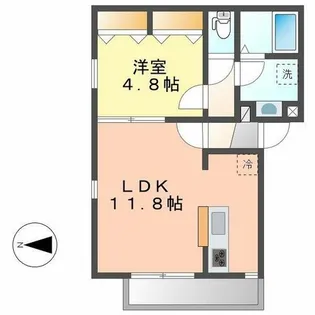 グランレーヴ浄心【2階】の間取り