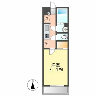 belle ville Hiranaka【202号室】の間取り