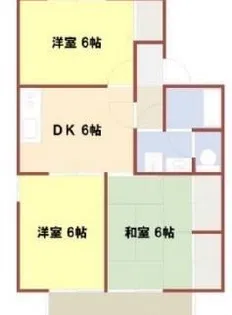 D’Flats宝殿【103号室】の間取り