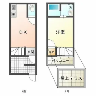 W&R APARTMENT 02【1階】の間取り