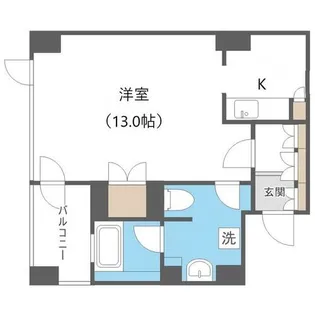プライムメゾン鴨々川【5階】の間取り