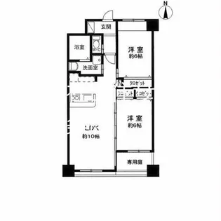 パレ朱雀門【102号室】の間取り