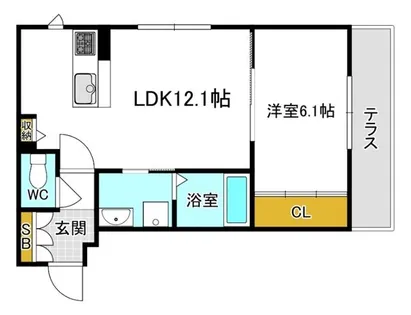 大阪府吹田市垂水町2丁目【マンション】の間取り
