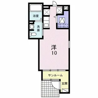 福岡県久留米市山川追分1丁目【アパート】の間取り