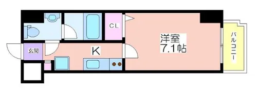 FDS KOHAMA WEST【601号室】の間取り