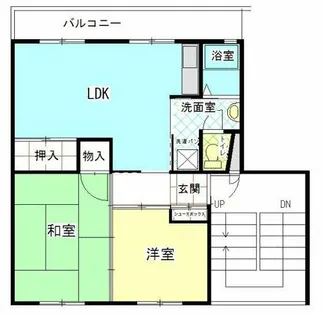 公社賃貸SMALIO 牧野【2-302号室】の間取り