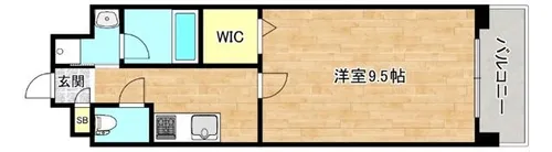 大阪府東大阪市足代3丁目【マンション】の間取り